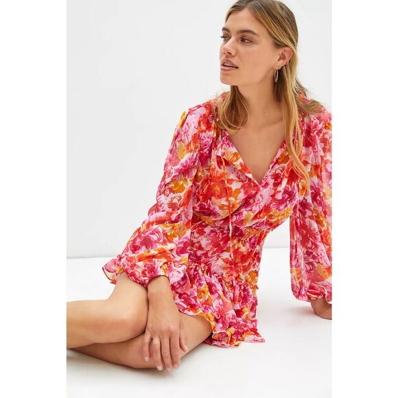 Misa Clementine Dress Floral Burst - Picture 2 of 11